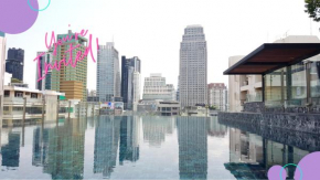 Downtown Apartment near Asok BTS MRT Terminal 21 Rooftop Pool & Gym